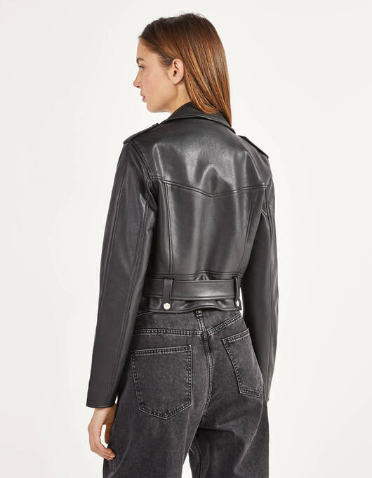 کاپشن چرم زنانه برشکا