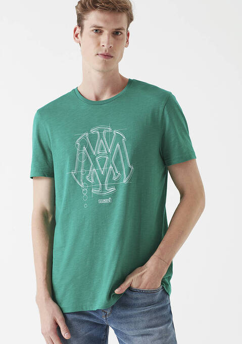 تی شرت آستین کوتاه مردانه ماوی