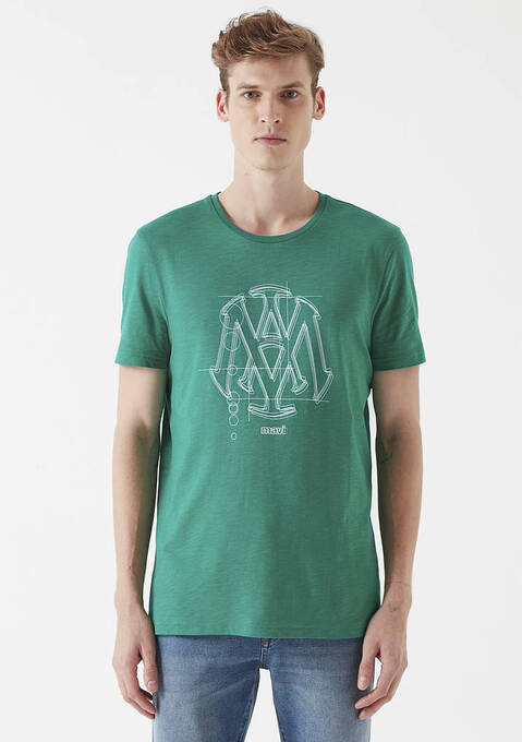 تی شرت آستین کوتاه مردانه ماوی