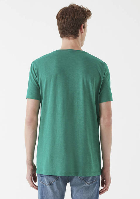 تی شرت آستین کوتاه مردانه ماوی