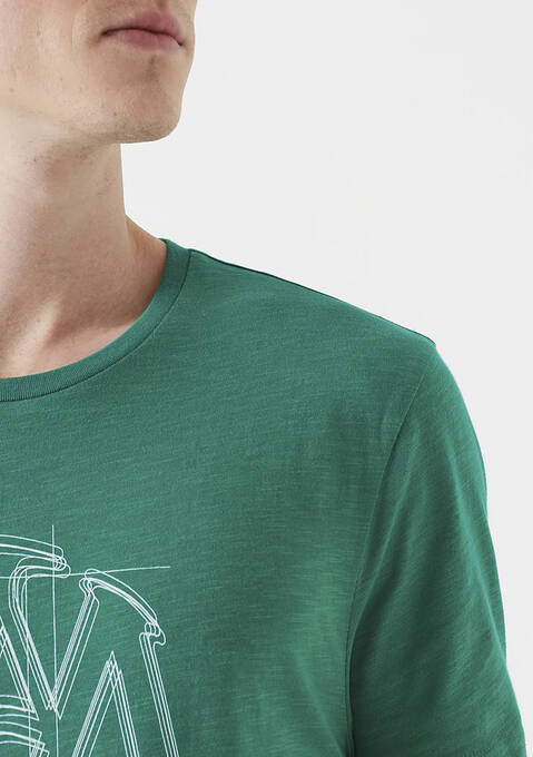 تی شرت آستین کوتاه مردانه ماوی