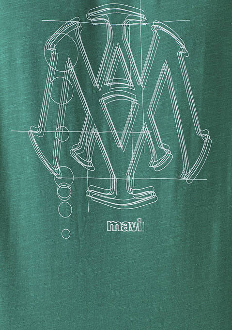 تی شرت آستین کوتاه مردانه ماوی