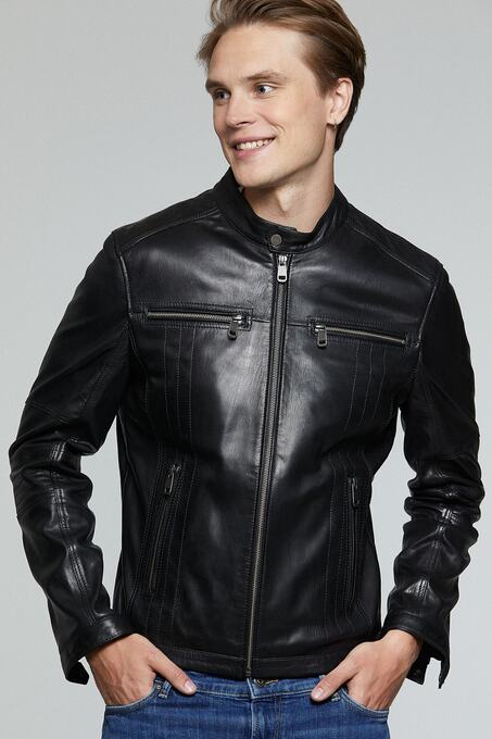 کاپشن چرم مردانه دری مد