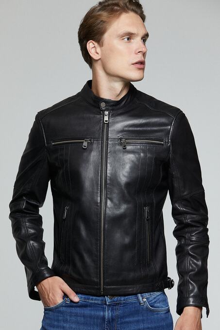 کاپشن چرم مردانه دری مد