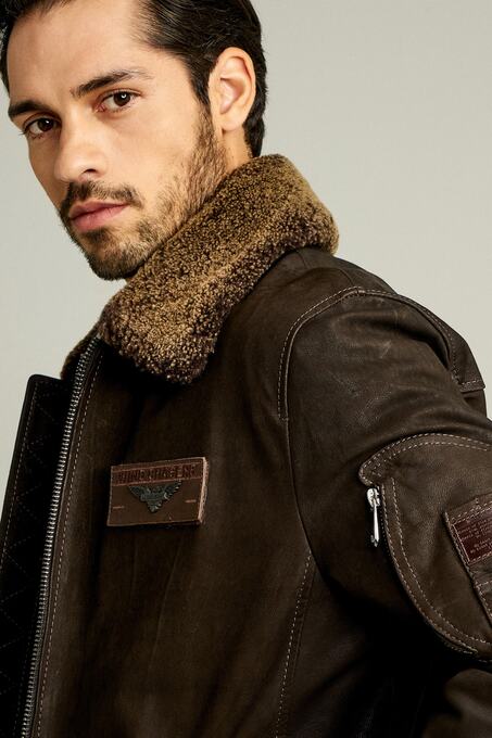 کاپشن چرم مردانه دری مد