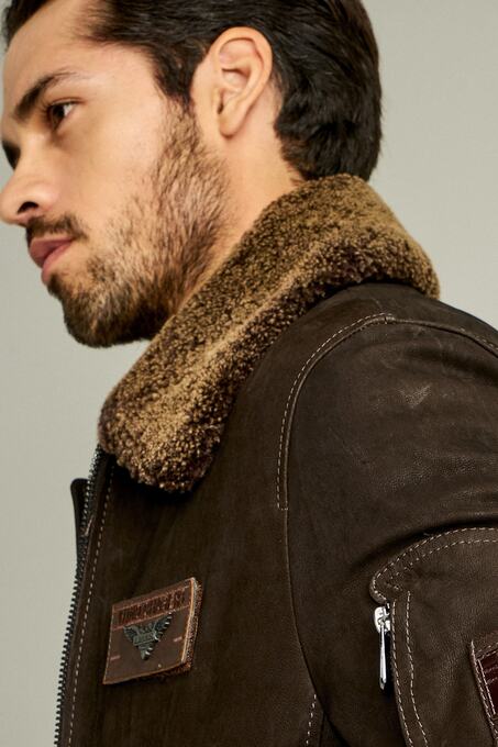 کاپشن چرم مردانه دری مد