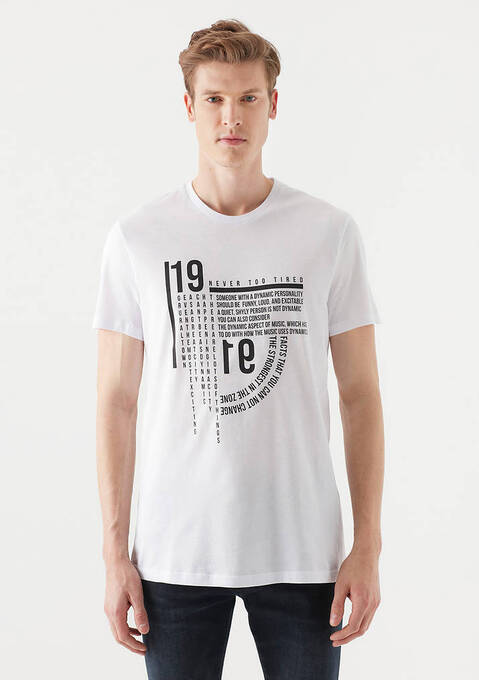 تی شرت آستین کوتاه مردانه ماوی