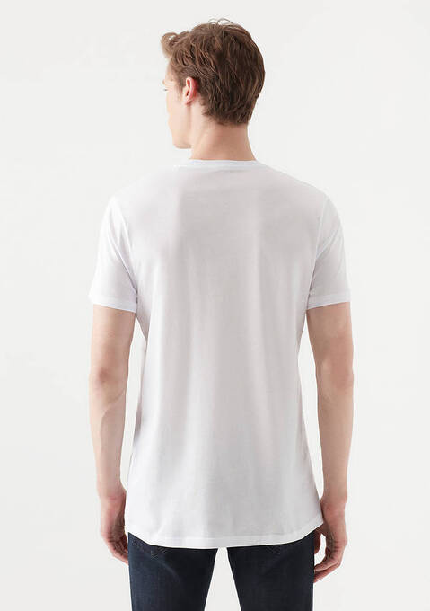 تی شرت آستین کوتاه مردانه ماوی