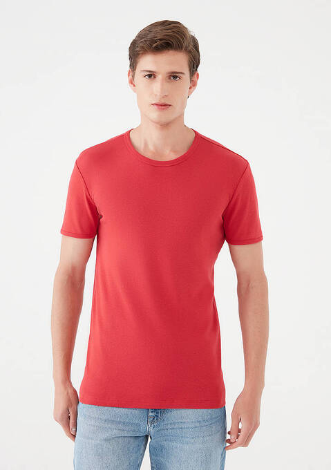 تی شرت آستین کوتاه مردانه ماوی