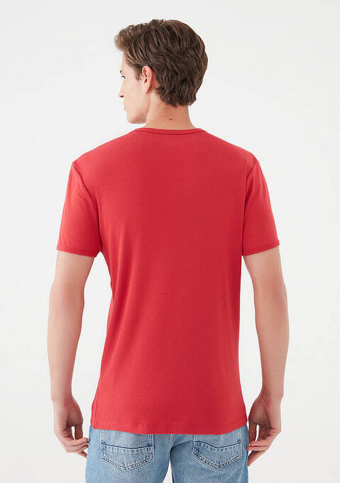 تی شرت آستین کوتاه مردانه ماوی