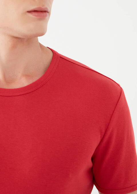 تی شرت آستین کوتاه مردانه ماوی