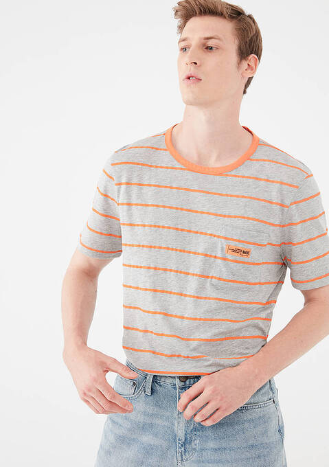 تی شرت آستین کوتاه مردانه ماوی