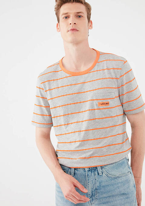 تی شرت آستین کوتاه مردانه ماوی