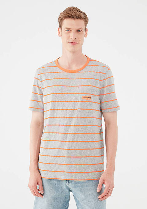 تی شرت آستین کوتاه مردانه ماوی