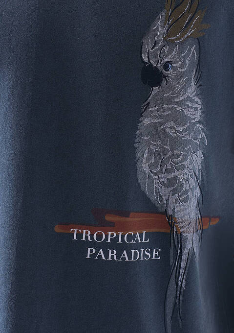 تی شرت آستین کوتاه مردانه ماوی