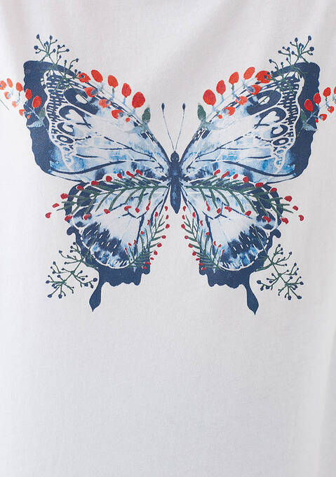 تی شرت آستین کوتاه زنانه ماوی