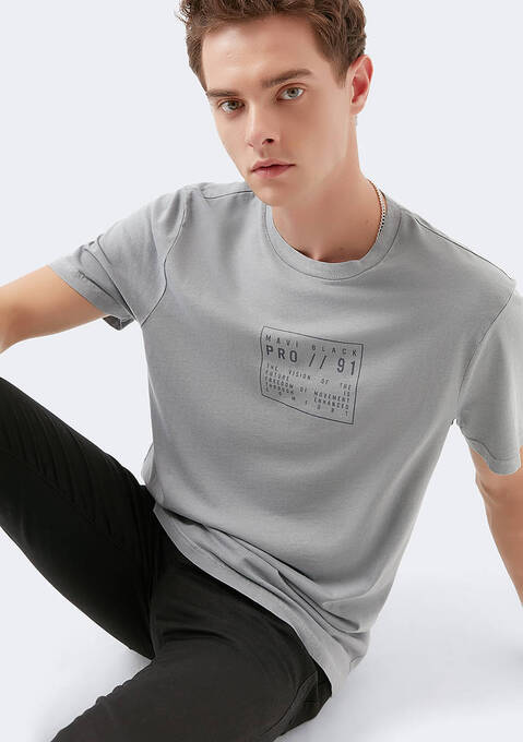 تی شرت آستین کوتاه مردانه ماوی