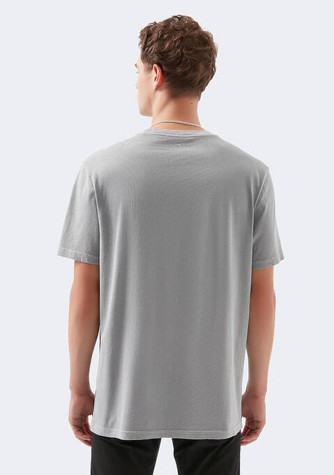 تی شرت آستین کوتاه مردانه ماوی