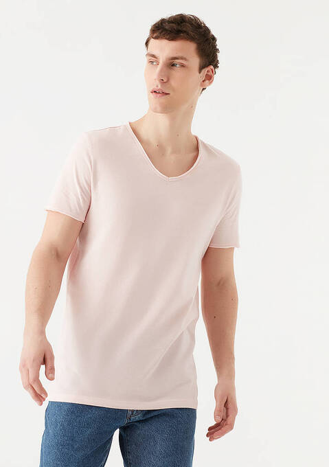 تی شرت آستین کوتاه مردانه ماوی