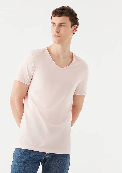 تی شرت آستین کوتاه مردانه ماوی