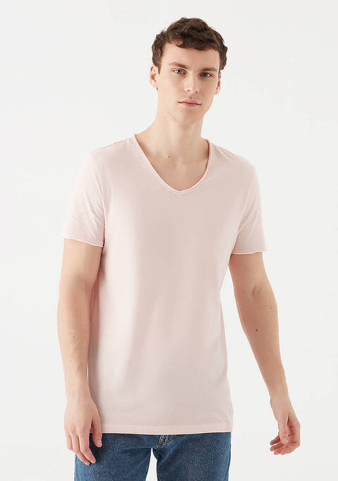 تی شرت آستین کوتاه مردانه ماوی