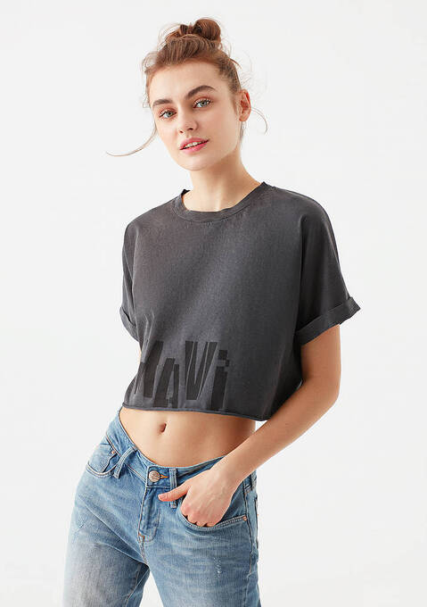 تی شرت آستین کوتاه زنانه ماوی