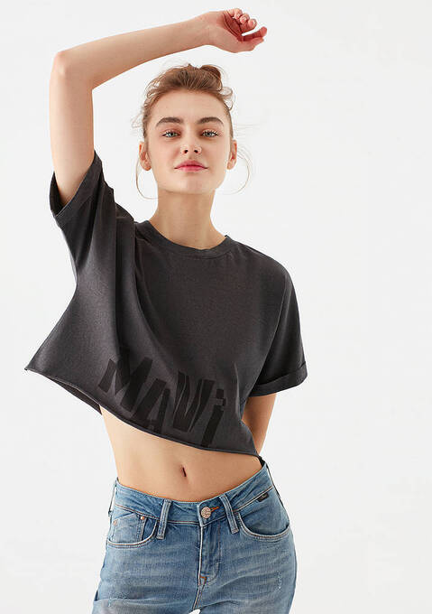 تی شرت آستین کوتاه زنانه ماوی