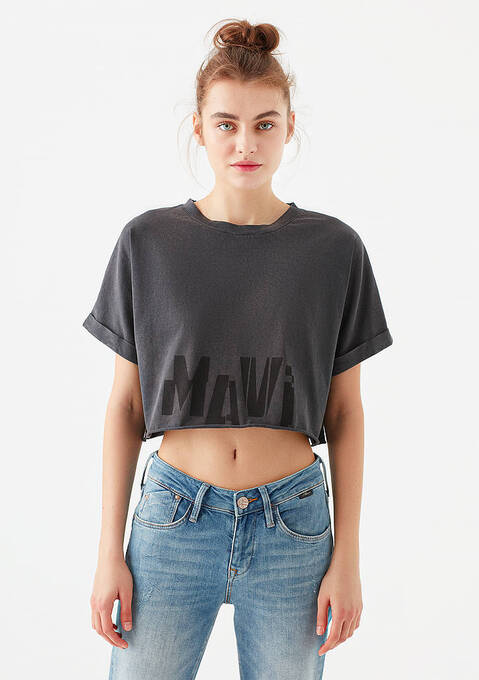 تی شرت آستین کوتاه زنانه ماوی