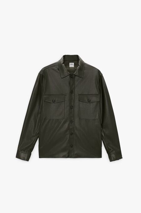 کاپشن چرم مردانه زارا