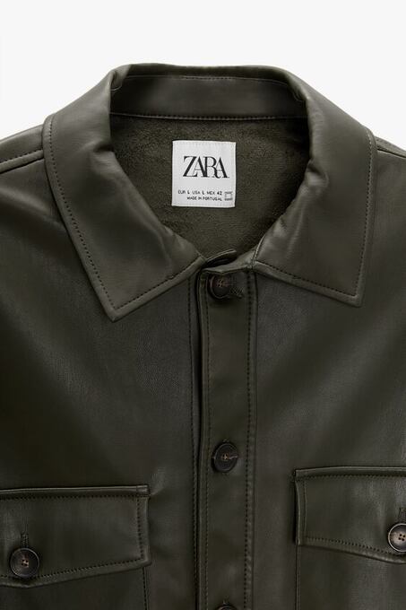 کاپشن چرم مردانه زارا