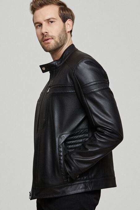 کاپشن چرم مردانه دری مد