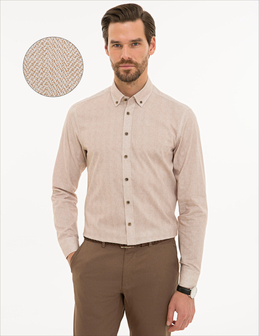 پیراهن آستین بلند مردانه پیر کاردین