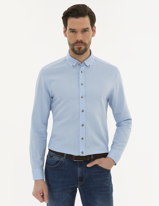 پیراهن آستین بلند مردانه پیر کاردین