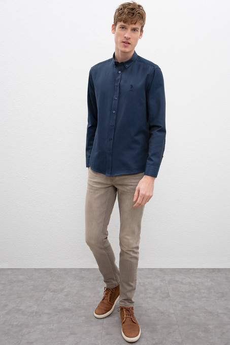 پیراهن آستین بلند مردانه یو اس پولو