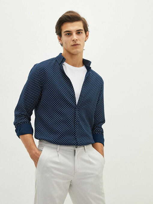 پیراهن آستین بلند مردانه ال سی وایکیکی