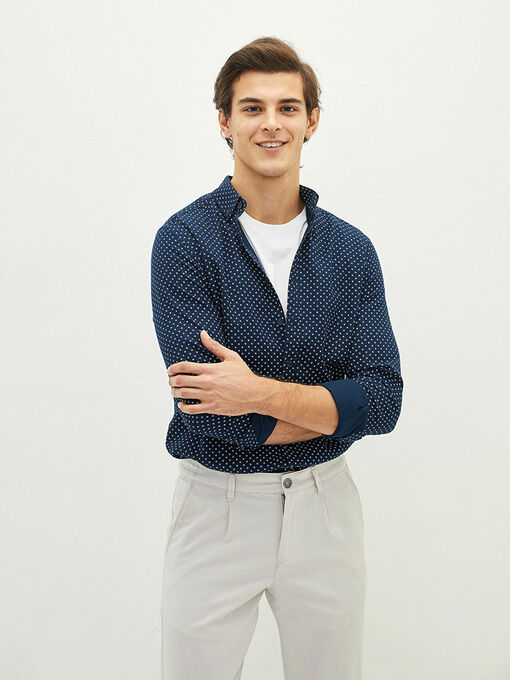 پیراهن آستین بلند مردانه ال سی وایکیکی