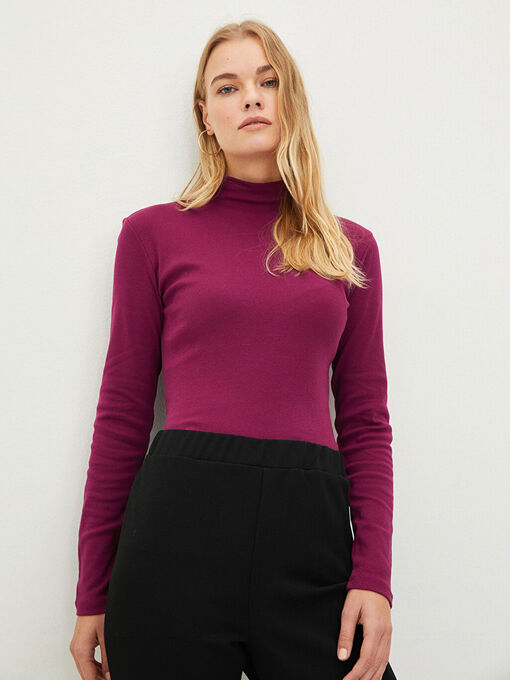 تی شرت آستین بلند زنانه ال سی وایکیکی