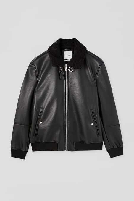 کاپشن چرم مردانه پول اند بیر