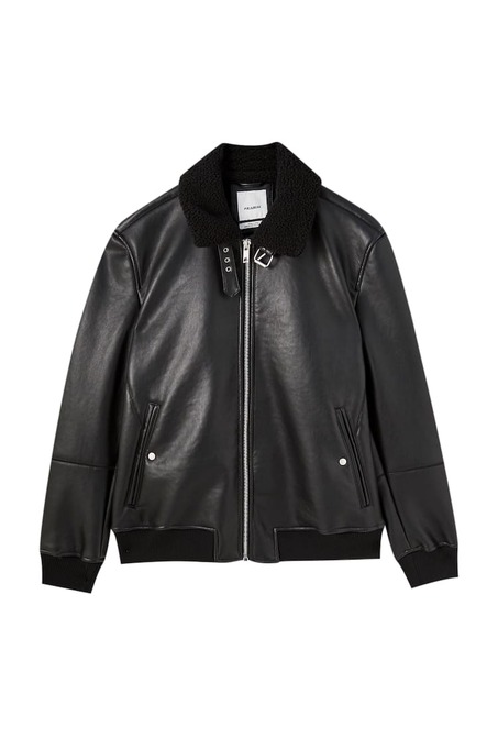 کاپشن چرم مردانه پول اند بیر