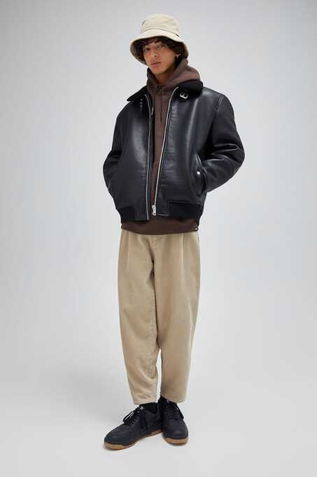 کاپشن چرم مردانه پول اند بیر