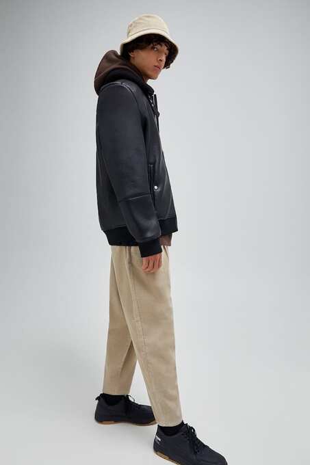 کاپشن چرم مردانه پول اند بیر