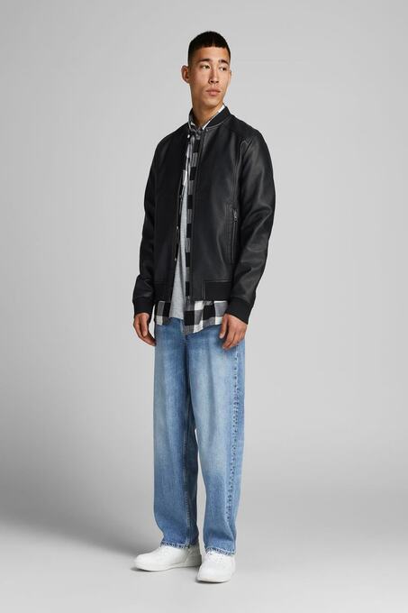 کاپشن چرم مردانه جک اند جونز