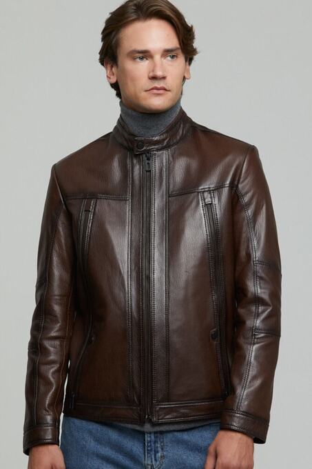 کاپشن چرم مردانه دری مد