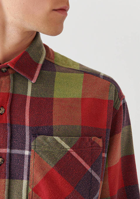 پیراهن آستین بلند مردانه ماوی