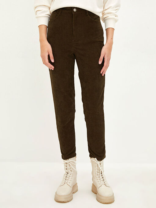 شلوار مخمل زنانه ال سی وایکیکی