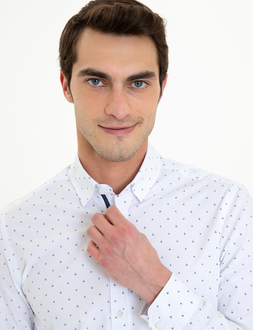 پیراهن آستین بلند مردانه پیر کاردین