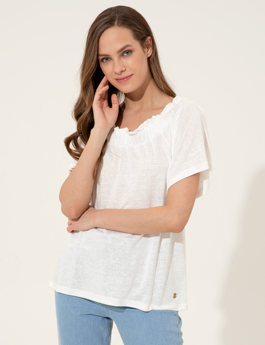 تی شرت آستین کوتاه زنانه پیر کاردین