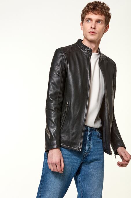 کاپشن چرم مردانه دری مد