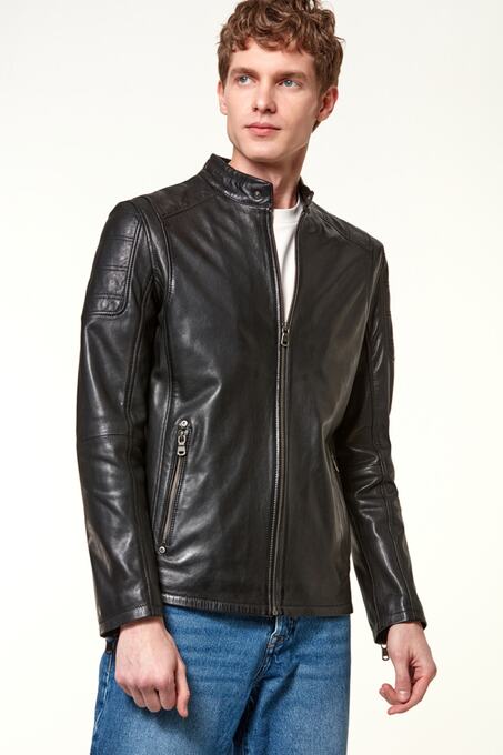 کاپشن چرم مردانه دری مد