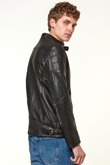 کاپشن چرم مردانه دری مد